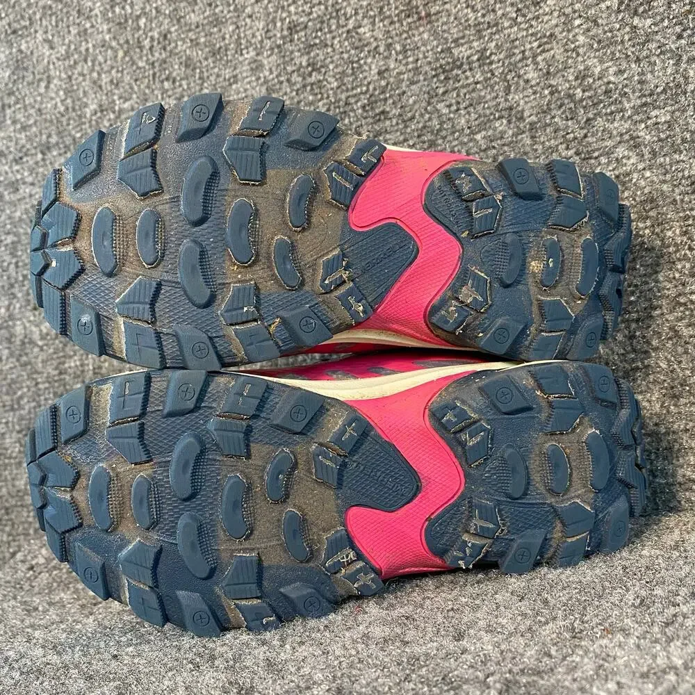 Merrell Moab Pink Purple Speed 2 Mid A/C Waterproof Hiking Boots Sneaker Kids 13